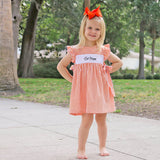 Orange Gingham Avery Dress