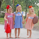 Orange Gingham Avery Dress