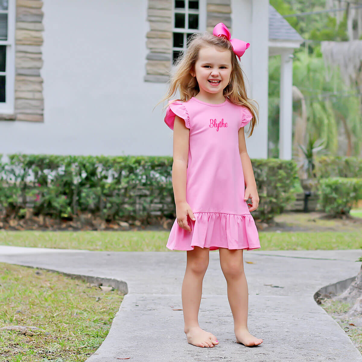 white christmas dresses Pink Gia Dress