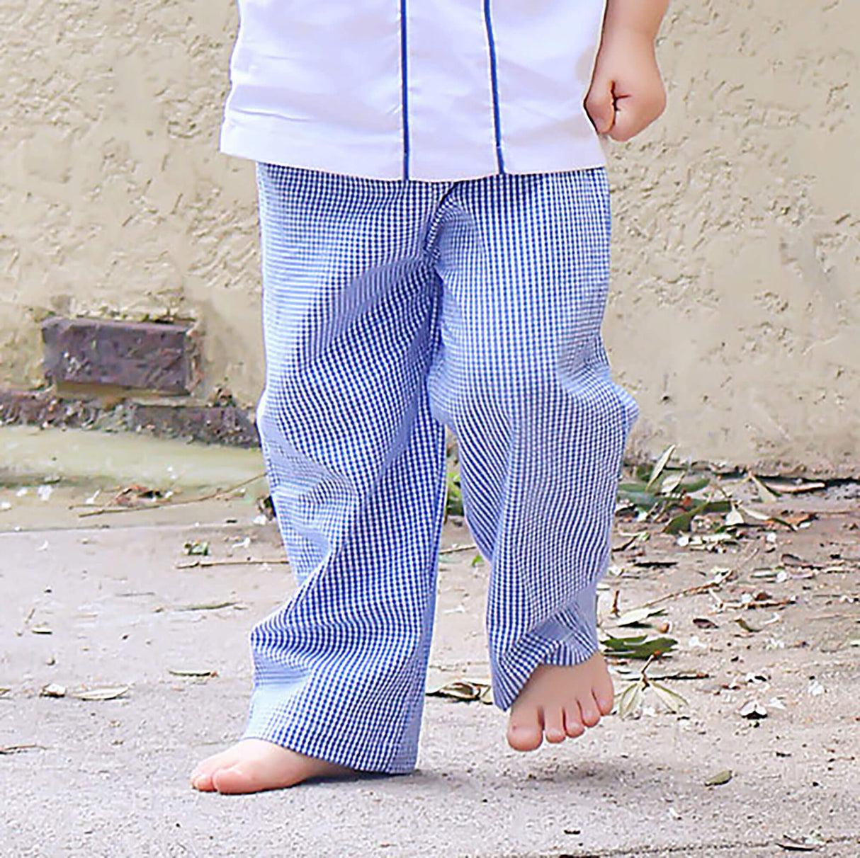 Royal Blue Gingham Standard Pants
