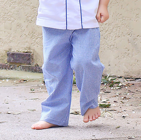 Royal Blue Gingham Standard Pants