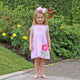 Girls Pink Seer Sucker Boxy Dress