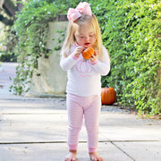 Delightful Pumpkin Pink Stripe Pajamas