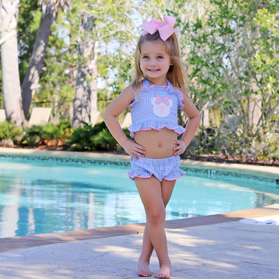 Pastel Mouse Ears Two Piece Swimsuit