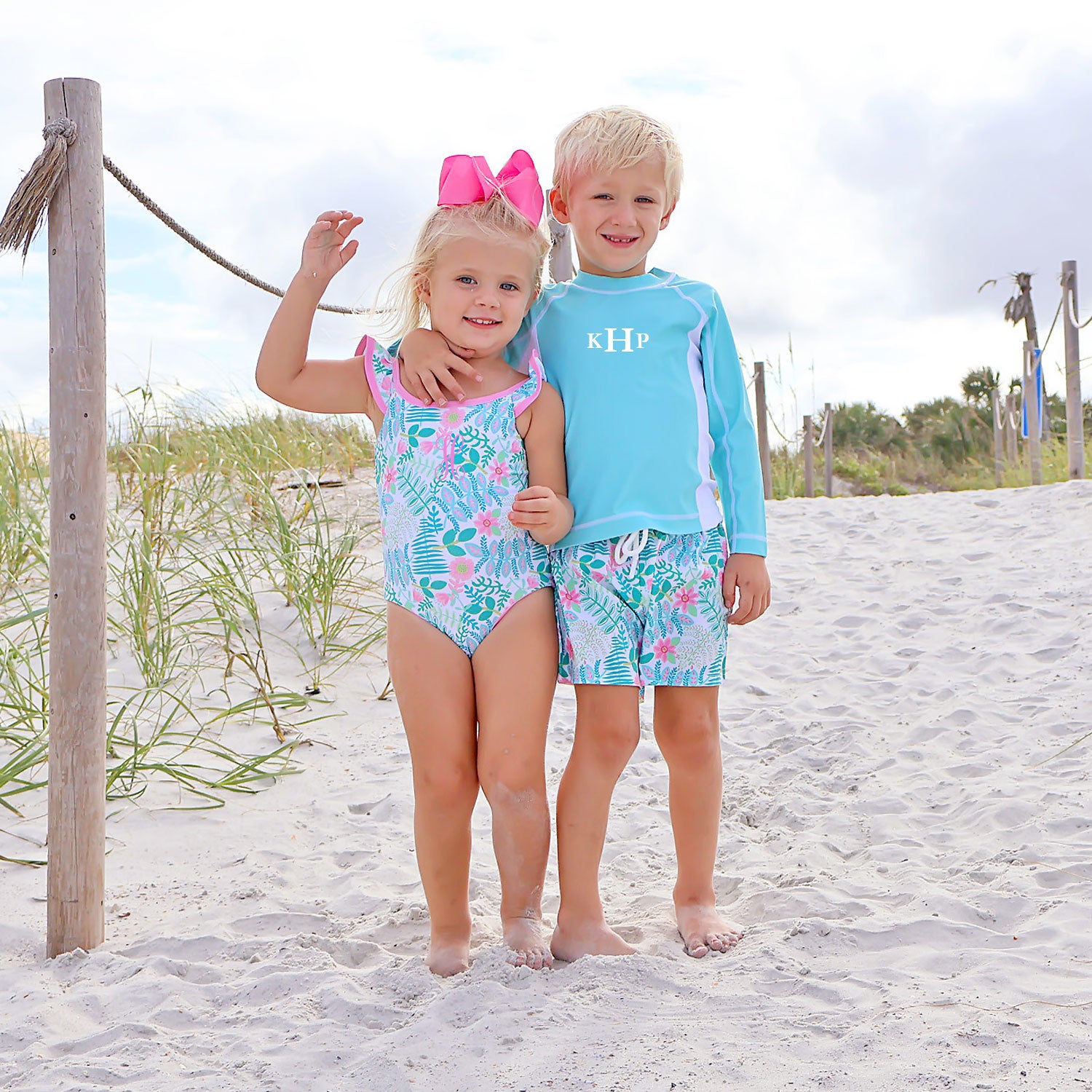 Bermies Matching Swim Trunks for Boys Dads Boys Classic Whimsy