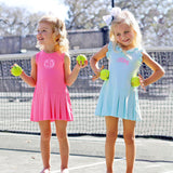 Light Blue Ruffle Tennis Dress