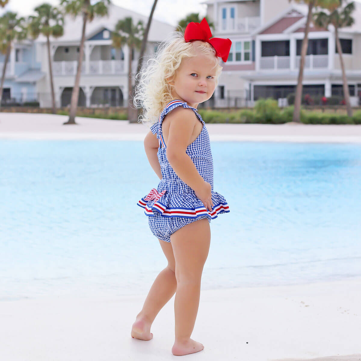 Red, White & Blue One Piece Swimsuit – Classic Whimsy