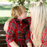 Portland Plaid Red Button Down Shirt