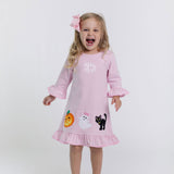 Spooky Pink Stripe Milly Dress