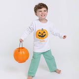 Jack O' Lantern White Long Sleeve Shirt