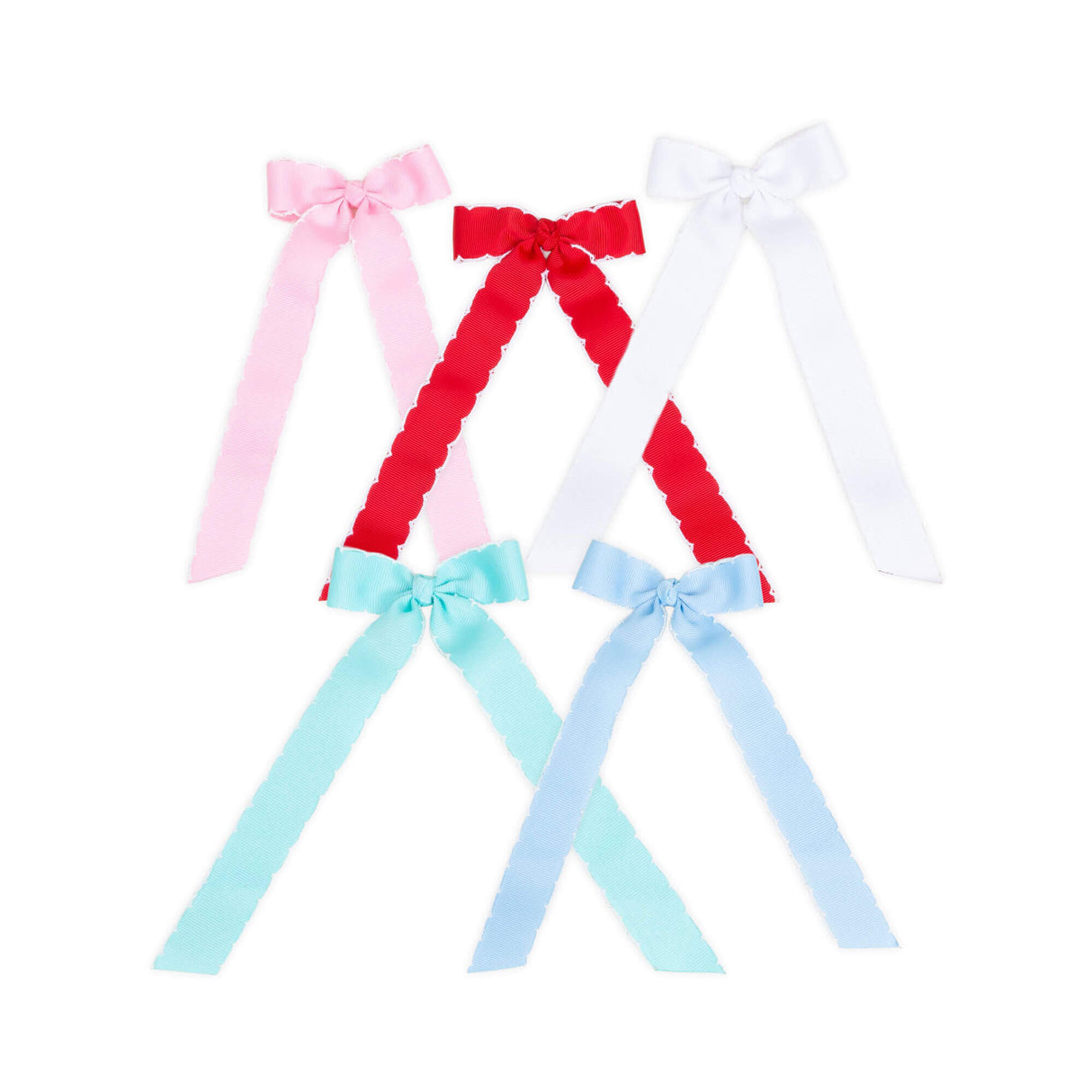 Mini Grosgrain Moonstitch Bow Streamer