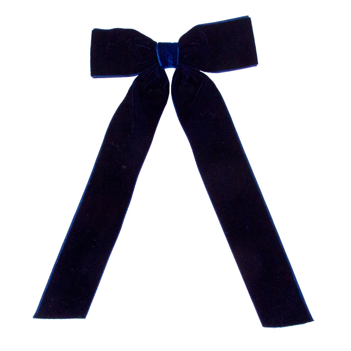 Hand Made OOAK Velvet Bow with Tail Long Tail Velvet Bow Medium — Teacups and Tadpoles main image 3