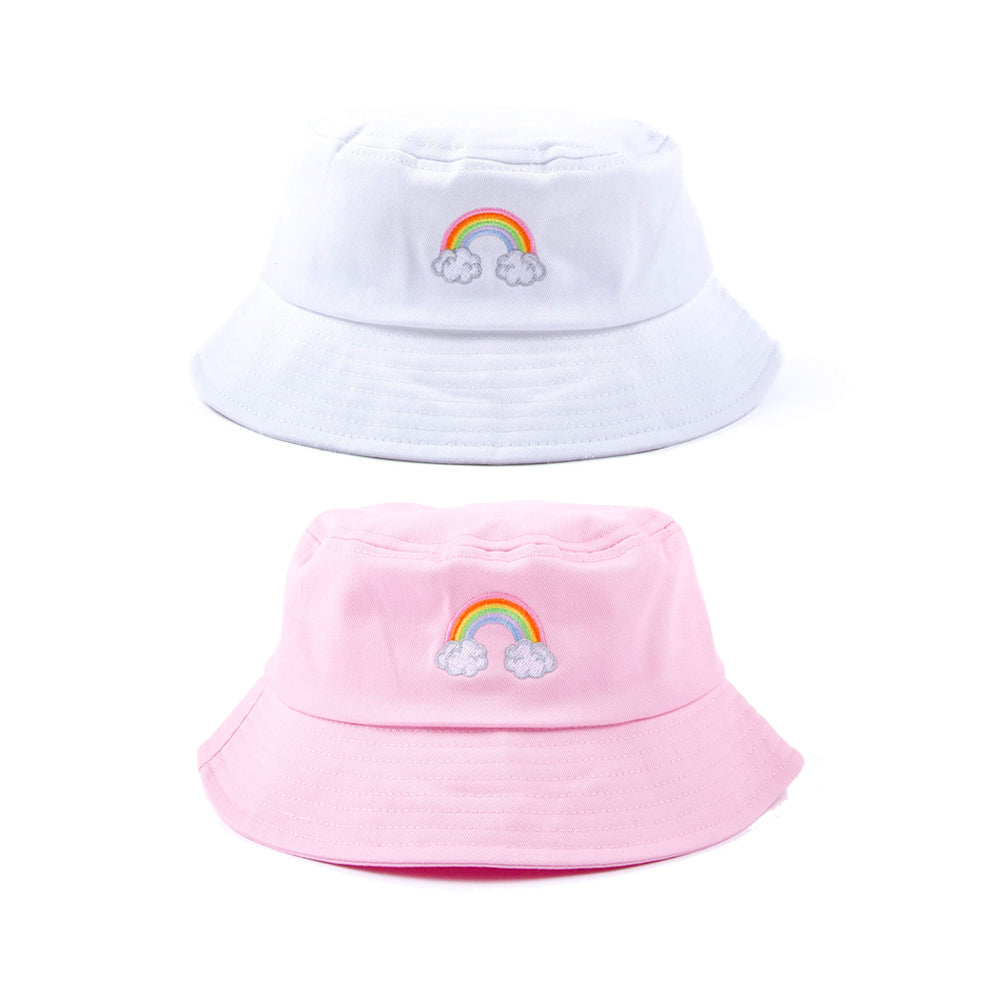 Kids Rainbow Solid Sun Hat