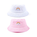 Kids Rainbow Solid Sun Hat