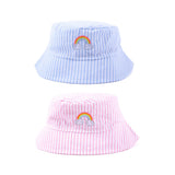 Kids Rainbow Stripe Sun Hat