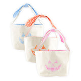Pumpkin Canvas Small Halloween Basket