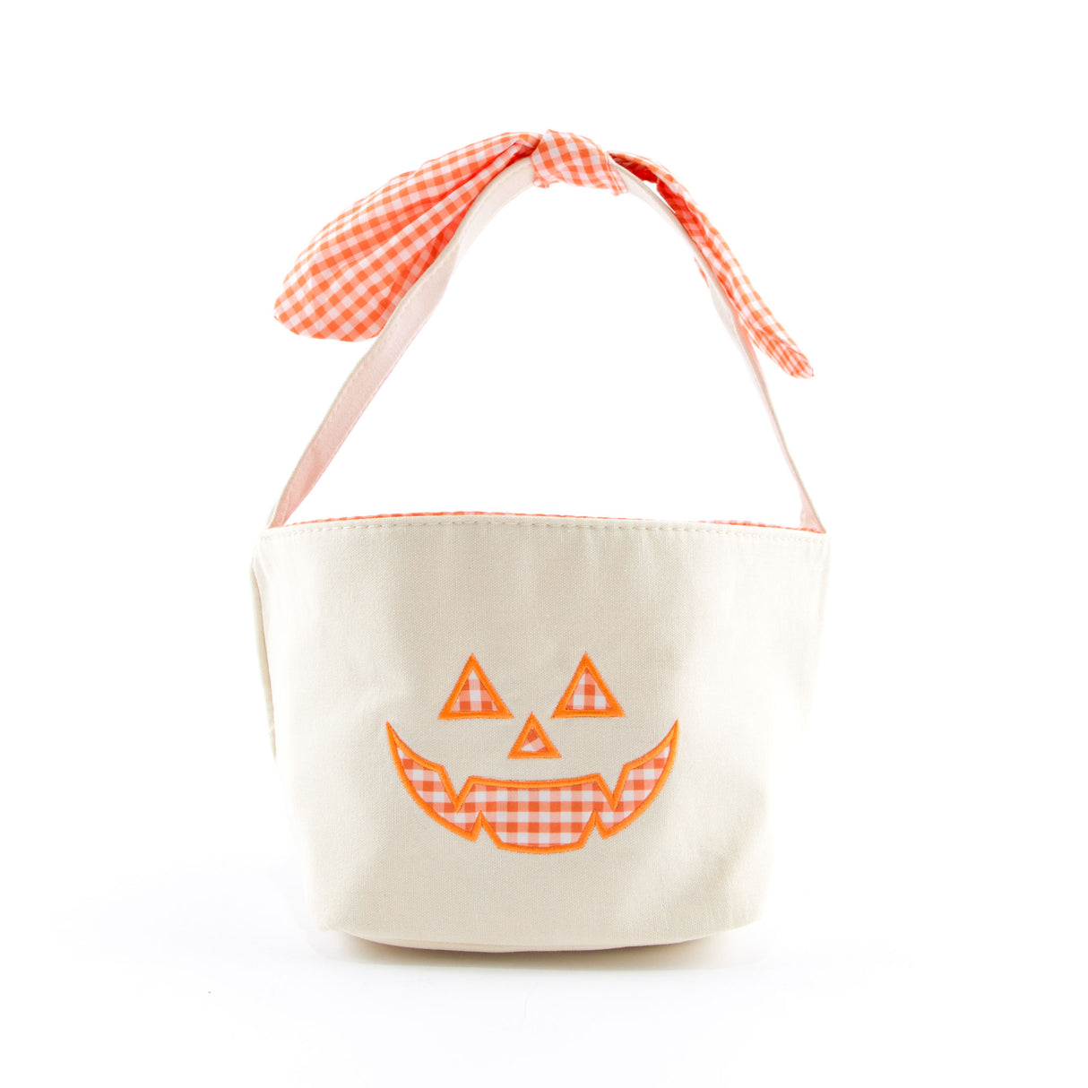 Pumpkin Canvas Small Halloween Basket