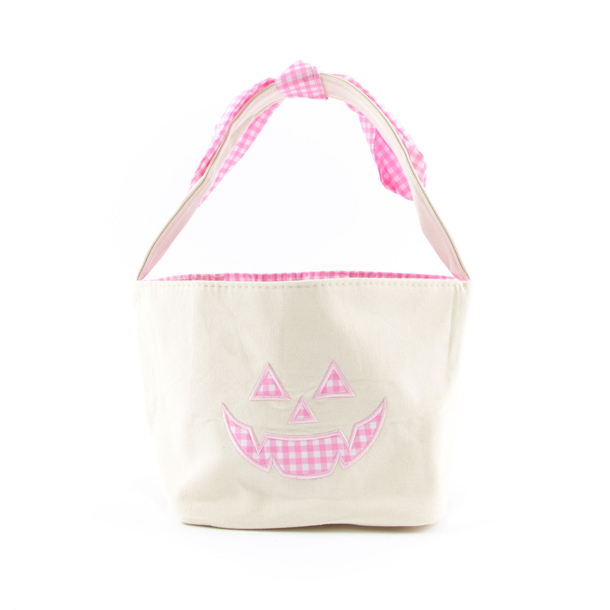 Pumpkin Canvas Small Halloween Basket