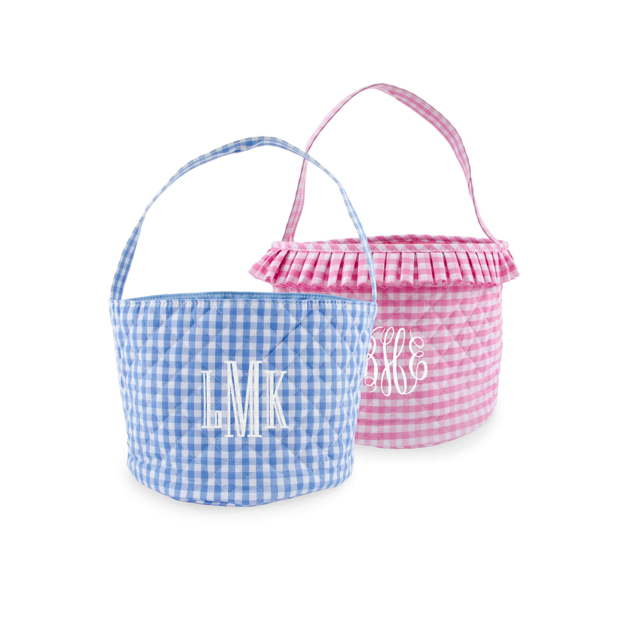 Gingham Quilted Easter Basket