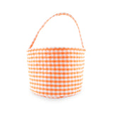 Gingham Quilted Bucket Basket