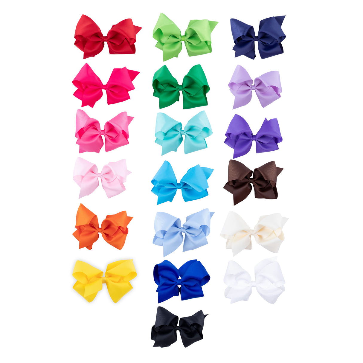 Solid Grosgrain Ribbon Hair Bow