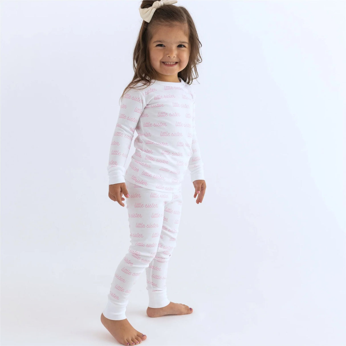 Big Sister Printed Long Sleeve Pajamas