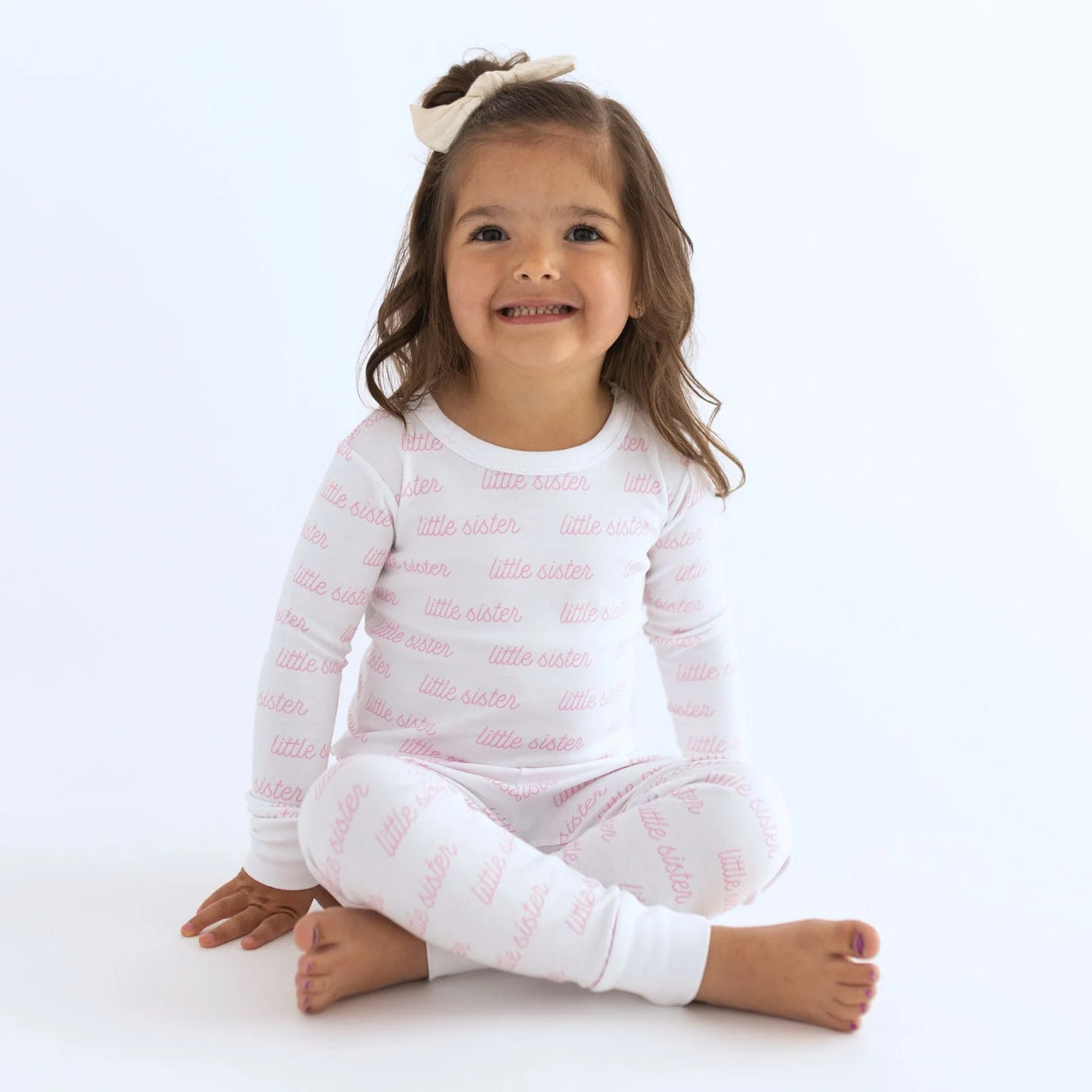 Big Sister Printed Long Sleeve Pajamas