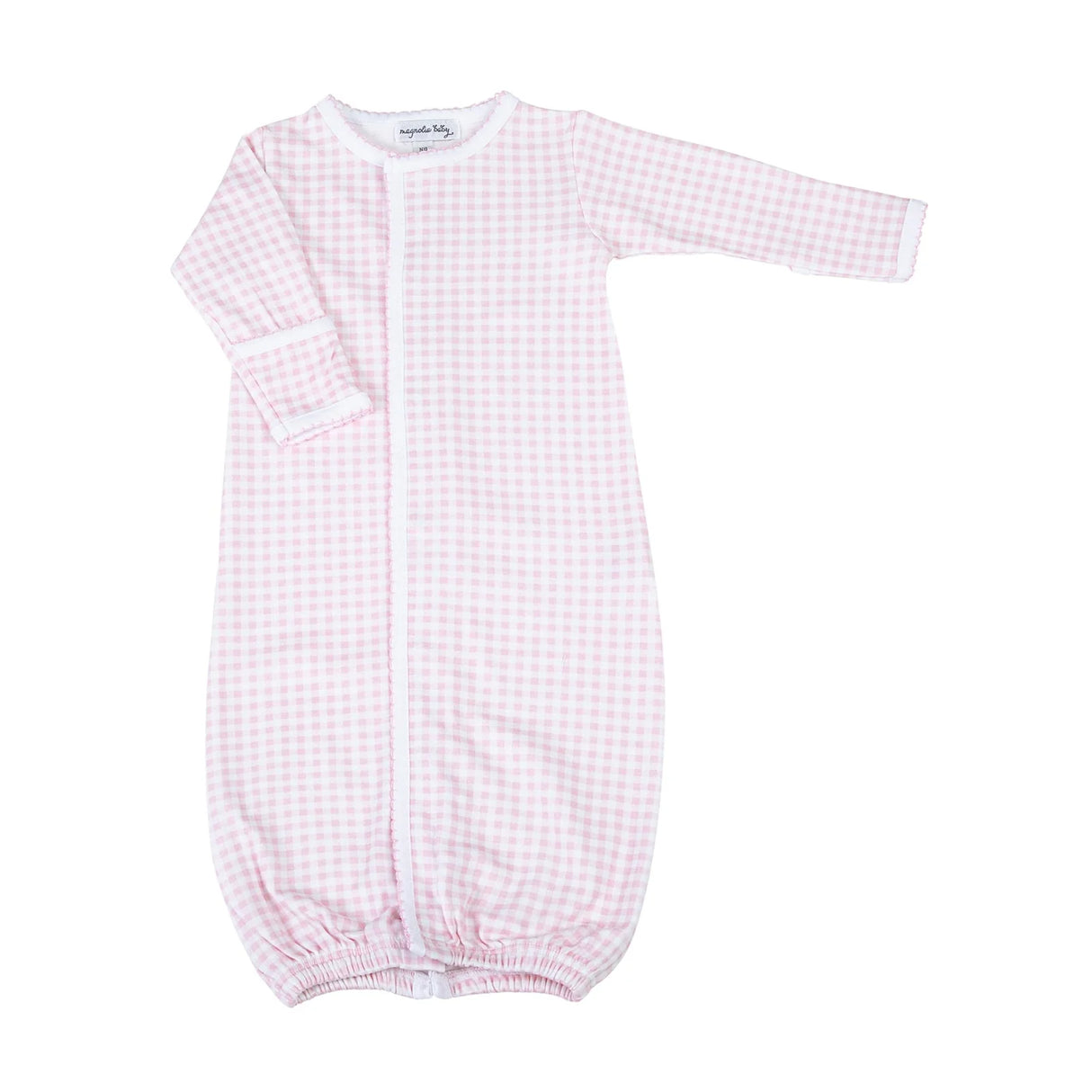 Mini Checks Knit Basic Converter Gown