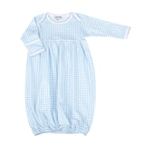 Mini Checks Knit Gathered Gown