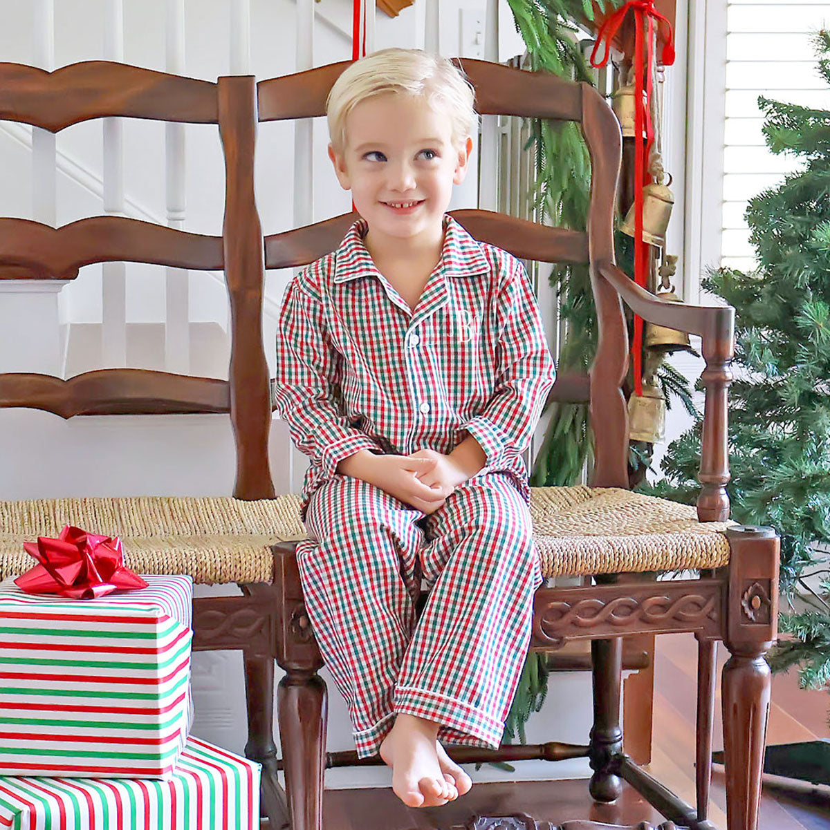 Green & Red Gingham Classic Pajamas