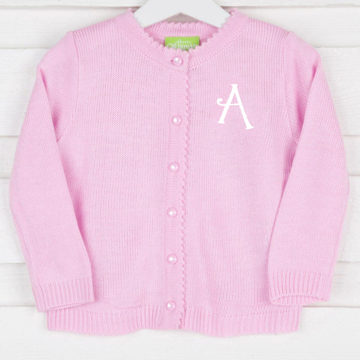 Pink Pearl Button Up Sweater