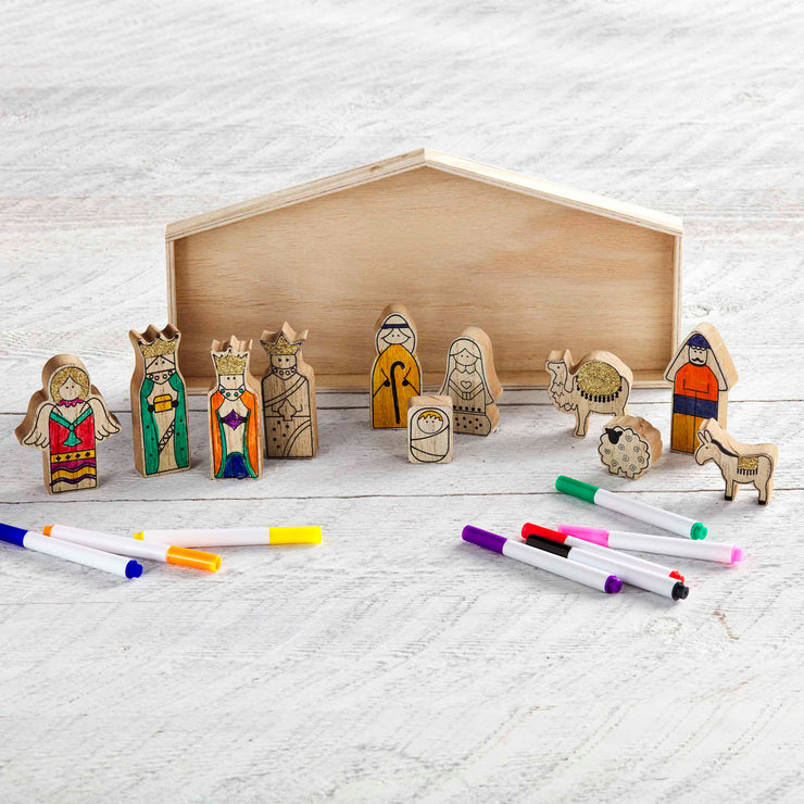 Color Yourself Nativity Set