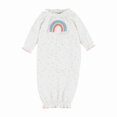 Crochet Rainbow Baby Gown