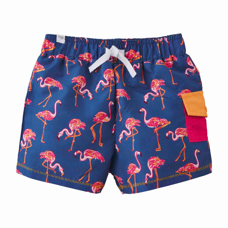 Flamingo Blue Swim Trunks