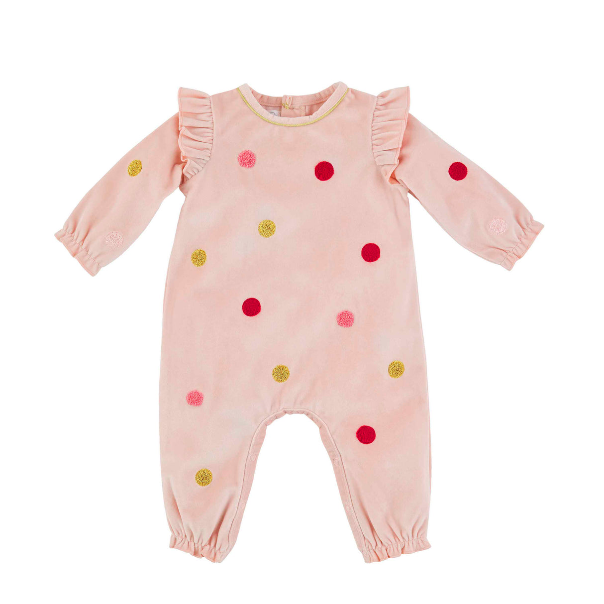 Holiday Polka Dots Pink Onesie – Classic Whimsy