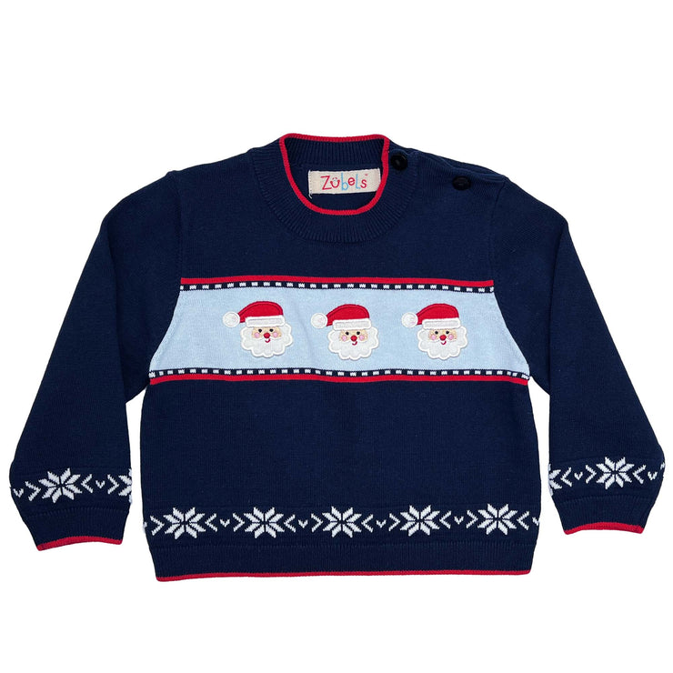 Santa Navy Knit Sweater