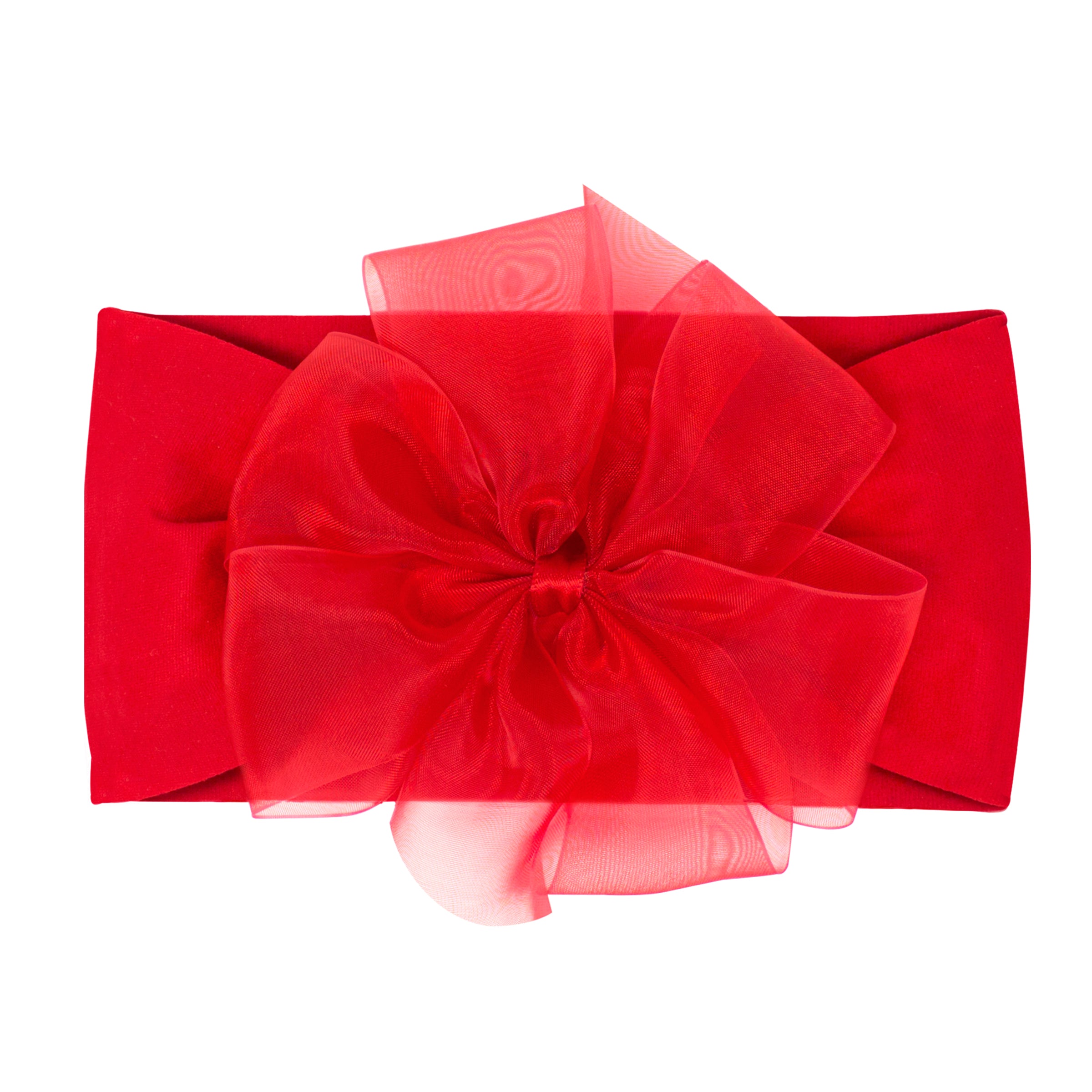 Organza Bow on Nylon Baby Headband – Classic Whimsy