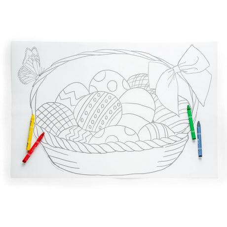Easter Basket Coloring Place Mats