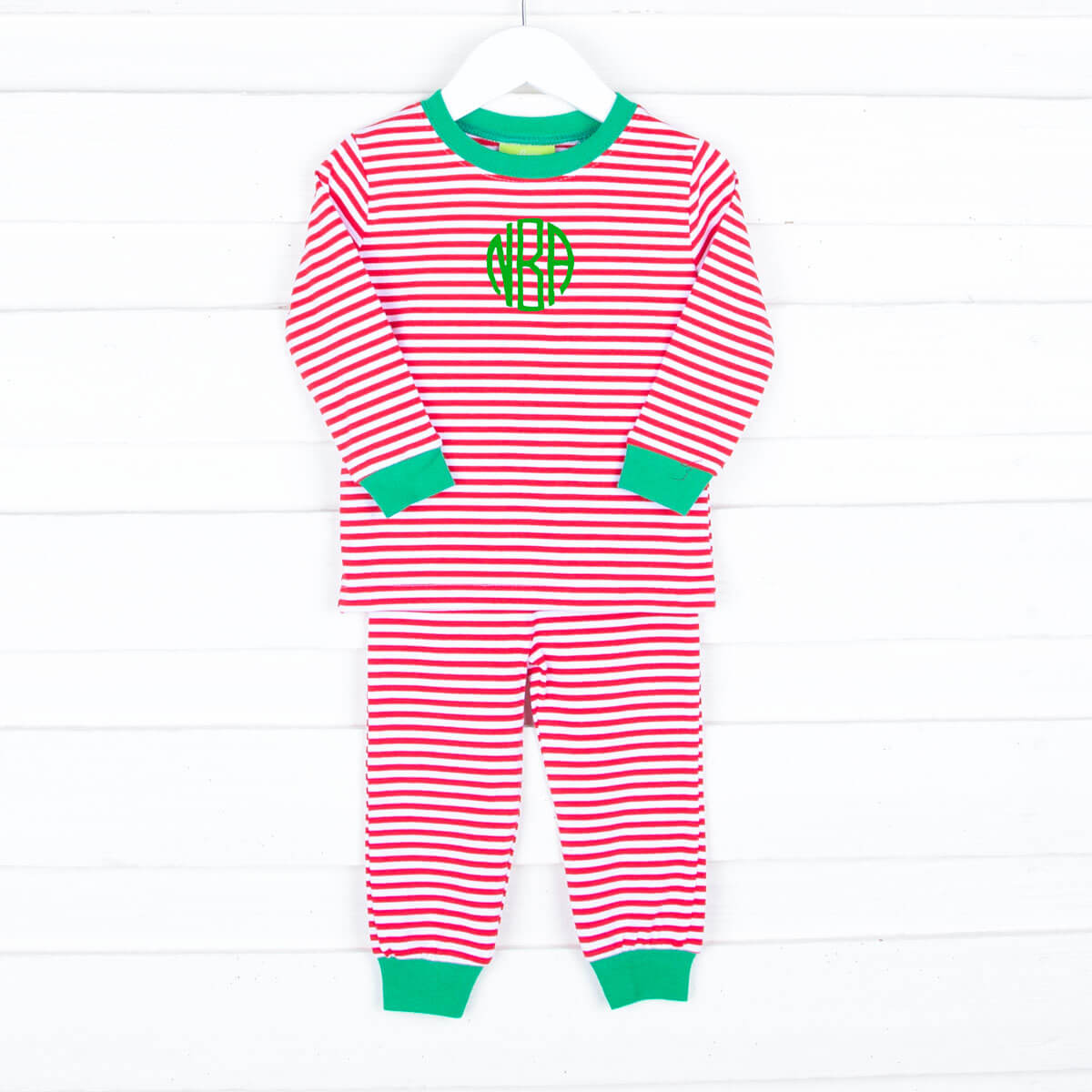 Red Candy Cane Stripe Pajamas