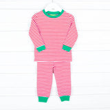 Red Candy Cane Stripe Pajamas