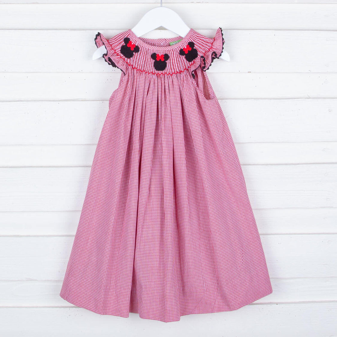 Itsy Bitsy Girls Blue Striped Dress - Mouse Ears