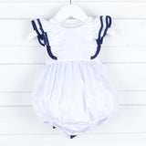White and Navy Alice Bubble