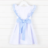 White and Blue Alice Dress