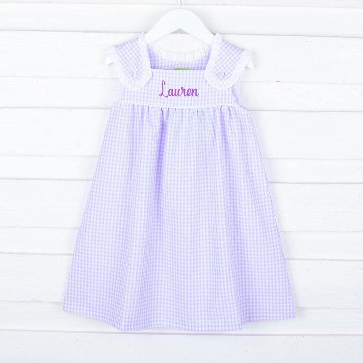 Purple Gingham Lulu Dress