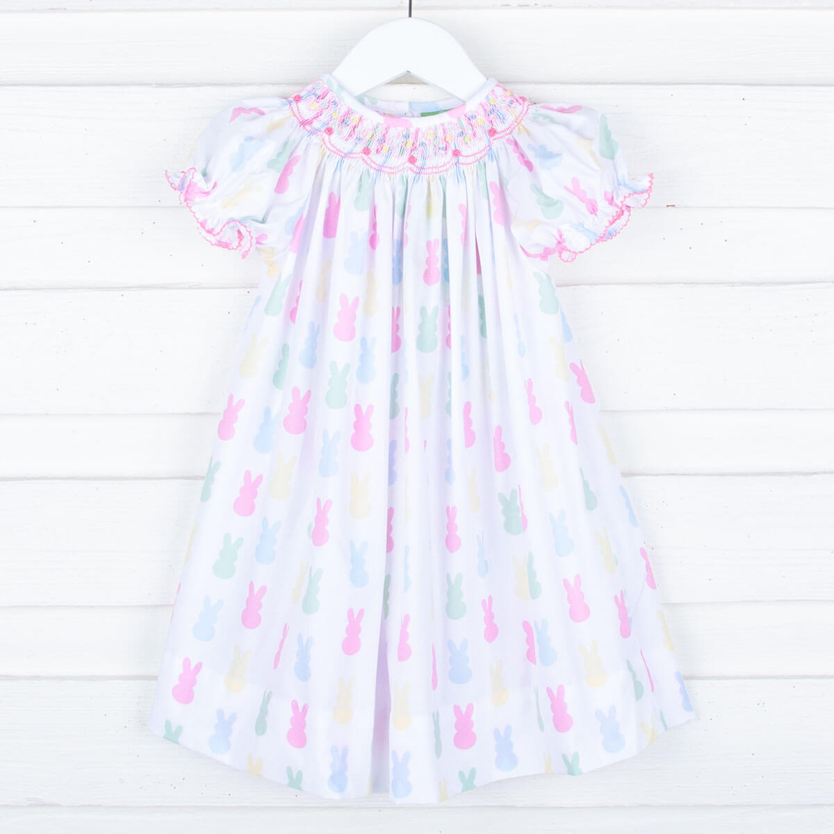 Geometric Smocked Peeps Dress