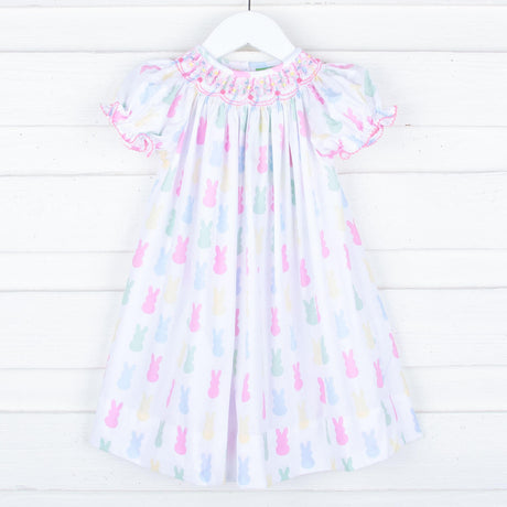 Geometric Smocked Peeps Dress