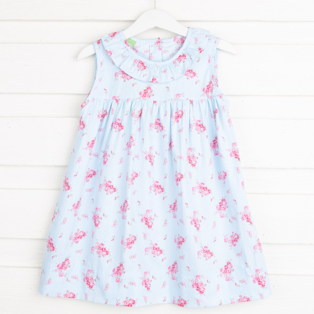 English Rose Ruffle Collar Dress – Classic Whimsy