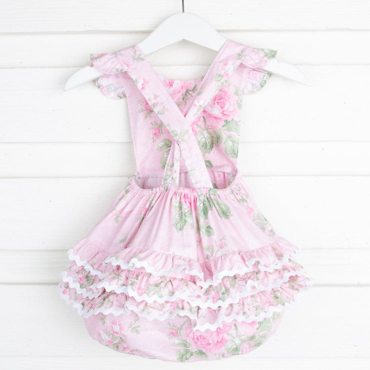 Sweet Rose Floral Ruffle Bubble