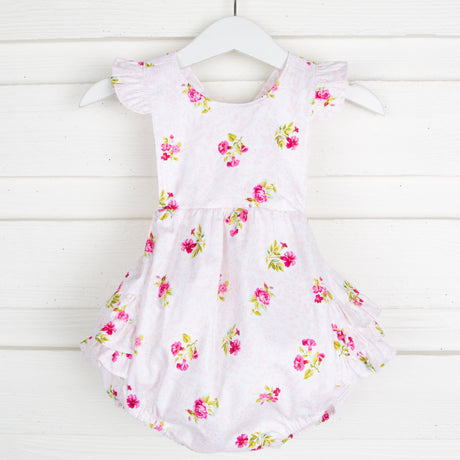 Multi Pink Floral Ruffle Bubble