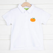Pumpkin White Polo Shirt